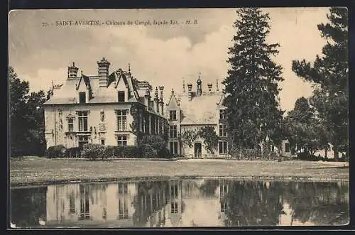 AK Saint-Avertin /I.-et-L., Chateau de Cangé, facade Est