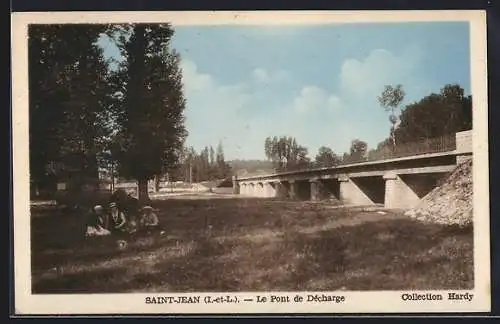 AK Saint-Jean /I.-et-L., Le Pont de Décharge