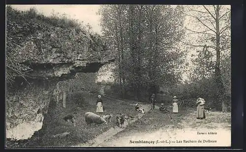 AK Semblancay /I.-et-L., Les Rochers de Dolbeau