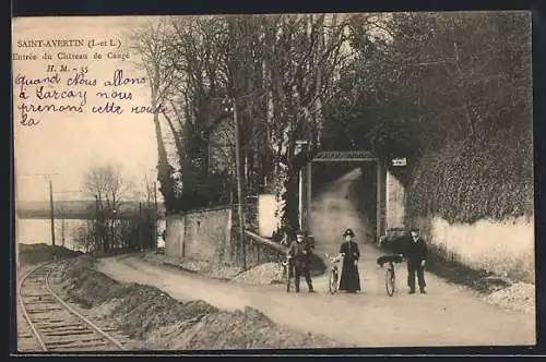 AK Saint-Avertin /I.-et-L., Entrée du Chateau de Cangé