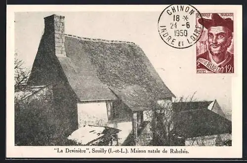 AK Seuilly, La Deviniere, Maison natale de Rabelais