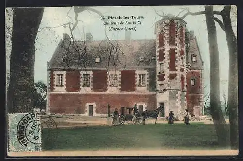 AK Plessis-les-Tours, Chateau de Louis XI, Facade Ouest