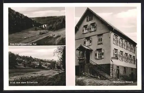 AK Kapfenhardt /Kr. Calw, Gasthaus Rössle, Eulenloch, Kapfenhardter Tal