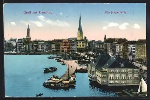 AK Hamburg-Neustadt, Der alte Jungfernstieg