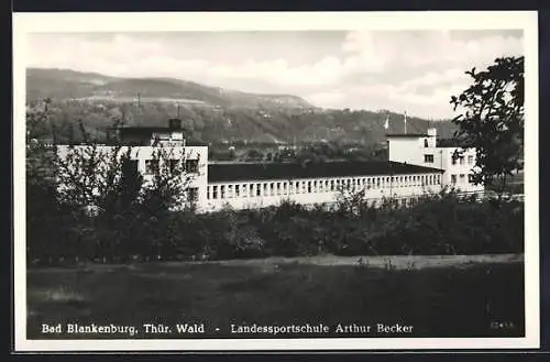 AK Bad Blankenburg /Thür. Wald, Landessportschule Arthur Becker