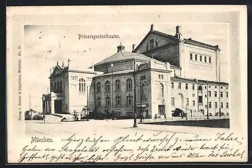 AK München, Partie am Prinzregententheater