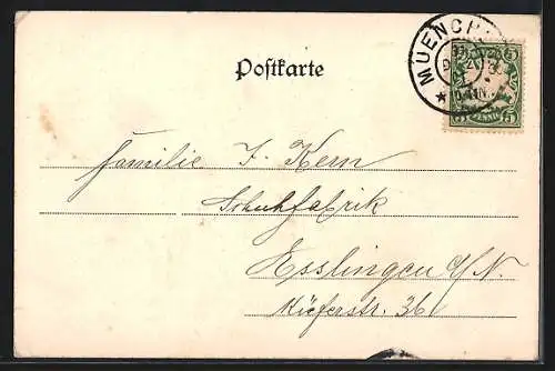 AK München, Partie am Prinzregententheater