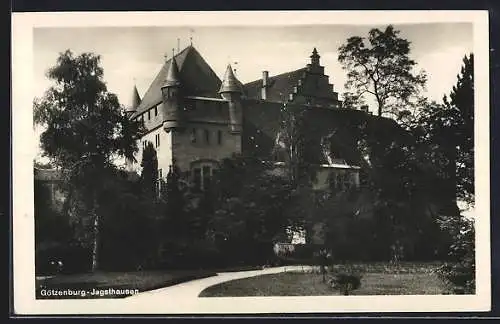 AK Götzenburg-Jagsthausen, Partie am Schloss