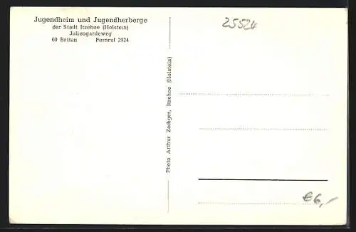 AK Itzehoe /Holstein, Jugendheim und Jugendherberge, Innenansicht, Juliengardeweg