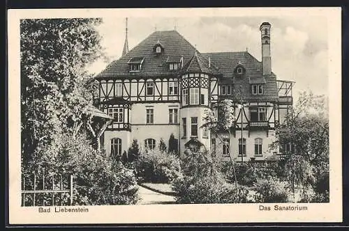 AK Bad Liebenstein, Partie am Sanatorium