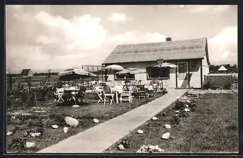 AK Wyk auf Föhr, Restaurant und Café Sonnenklause v. H. Bobsin, Gartenansicht