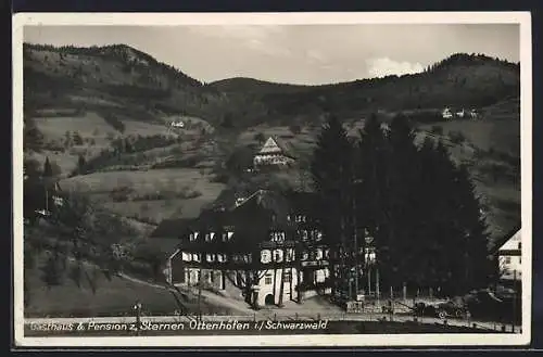 AK Ottenhöfen i. Schwarzwald, Gasthaus und Pension z. Sternen