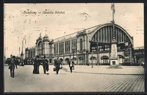 AK Hamburg-Rotherbaum, Der Dammtor-Bahnhof