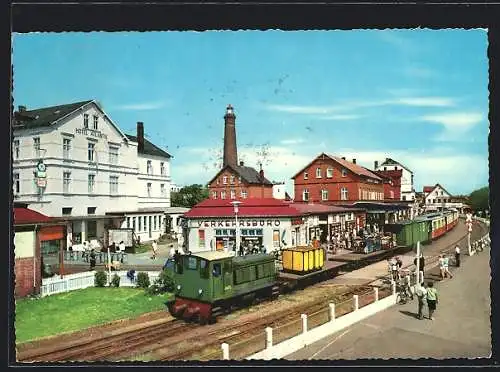 AK Borkum, Borkumerkleinbahn am Bahnhof