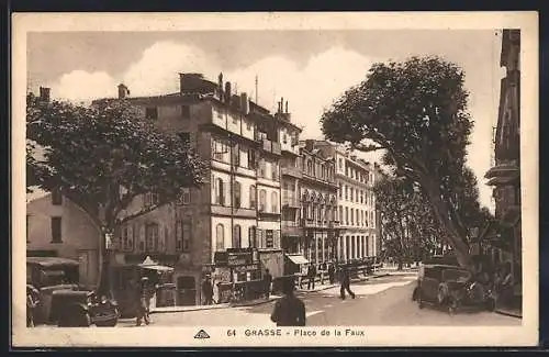 AK Grasse /A.-M., Place de la Faux