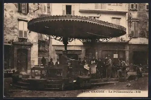 AK Grasse /A.-M., La Poissonnerie