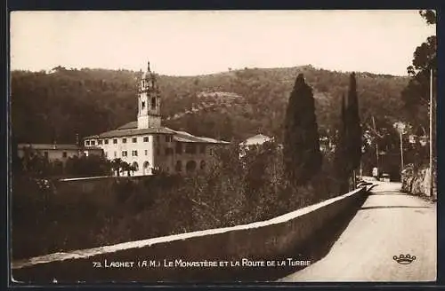 AK Laghet /A.-M., Le Monastére et la Route de la Turbie