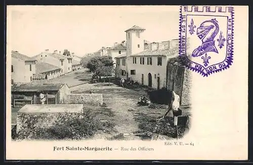 AK Fort Sainte-Marguerite, Rue des Officiers