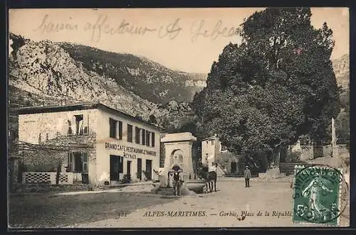 AK Gorbio /A.-M., Place de la République