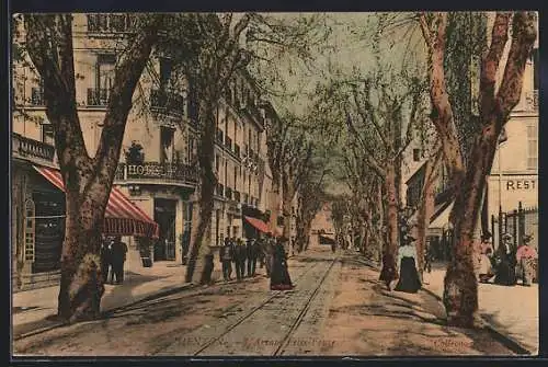 AK Menton /A.-M., L`Avenue Félix-Faure