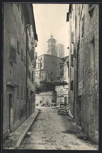 AK Grasse /Alpes-Maritimes, Boulevard Gambetta et la Tour de l`Horloge