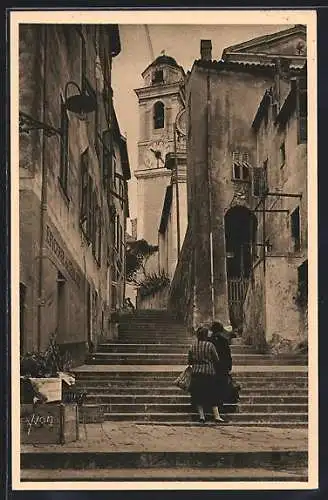 AK Villefranche /Alpes-Maritimes, Rue de l`Église