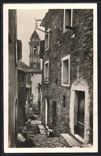 AK Lucéram /Alpes-Maritimes, Rue de la Tour