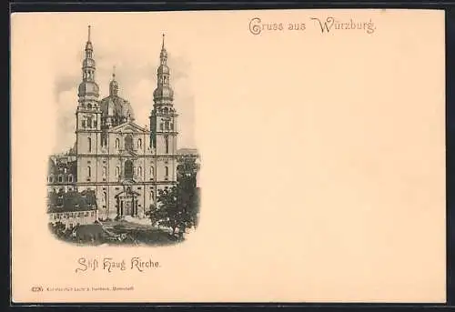 AK Würzburg, Stift Haug Kirche