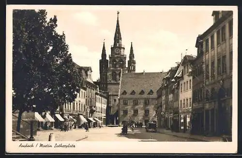 AK Ansbach / Bayern, Martin Luther-Platz