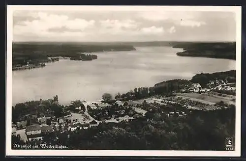 AK Altenhof / Werbellinsee, Fliegeraufnahme