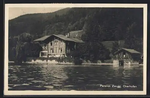 AK Oberhofen, Blick zur Pension Zaugg