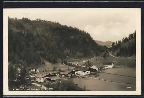 Foto-AK Stafflach, Blick auf den Ort