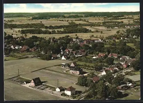 AK Hanstedt / Nordheide, Ortsansicht vom Flugzeug aus