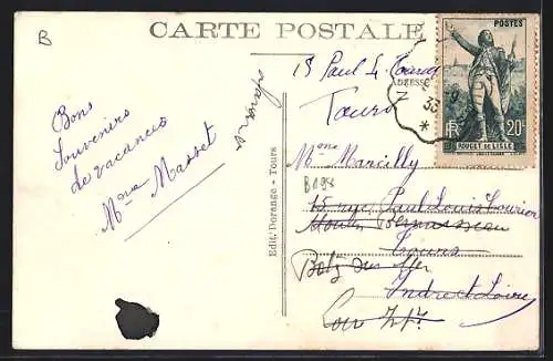 AK Savonnières /I.-et-L., Vue Generale et le Cher