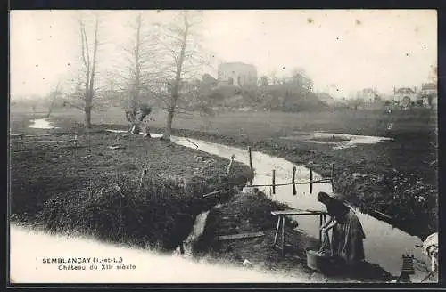 AK Semblancay, Château du XII siecle