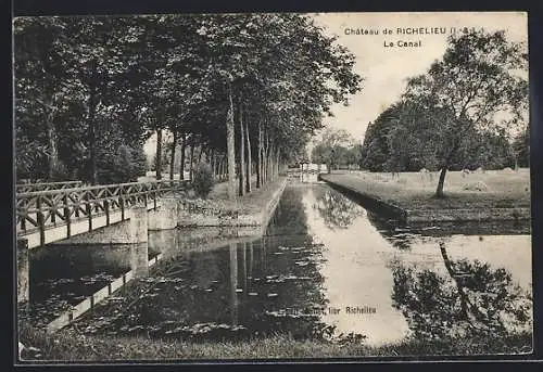 AK Richelieu /I.-et-L., Le Chateau, Le Canal