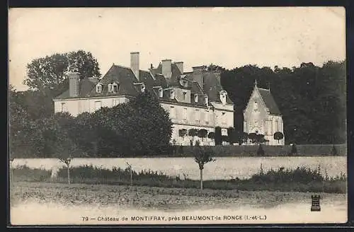 AK Beaumont-la-Ronce /I.-et-L., Chateau de Montifray