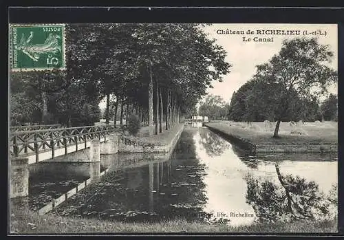 AK Richelieu /I.-et-L., Le Chateau, Le Canal