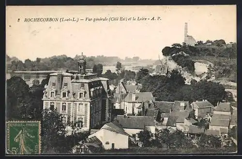 AK Rochecorbon /I.-et-L., Vue generale et la Loire