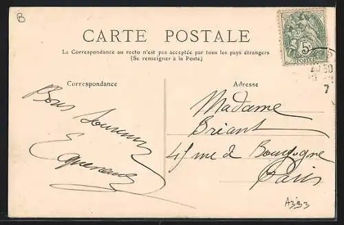 AK Rochecorbon /I.-et-L., La Pierre Tombee, Habitation faisant primitivement partie de la falaise