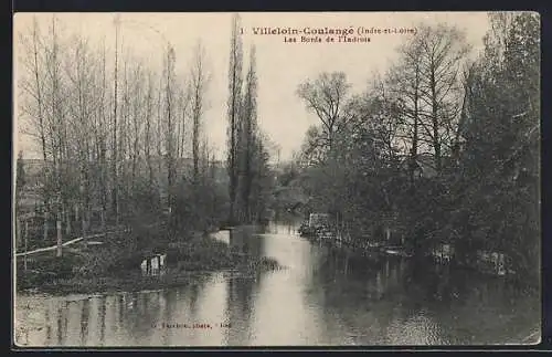 AK Villeloin-Coulangé /I.-et-L., Les Bords de l`Indrois