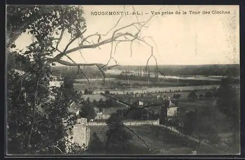 AK Rougemont, vue prise de la Tour des Cloches