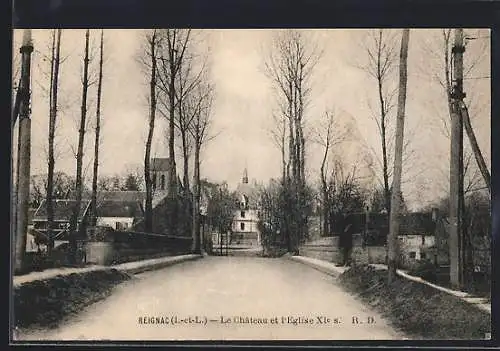 AK Reignac, Le Chateau et l`Eglise XIe siecle