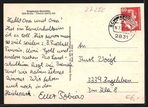 AK Brake / Schwaförden, Stegmanns Gaststätte