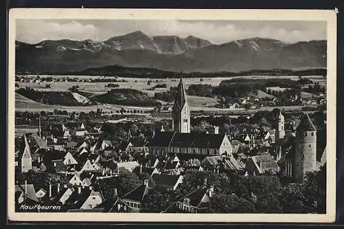 AK Kaufbeuren, Teilansicht mit Kirche