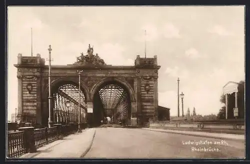 AK Ludwigshafen am Rh., Rheinbrücke