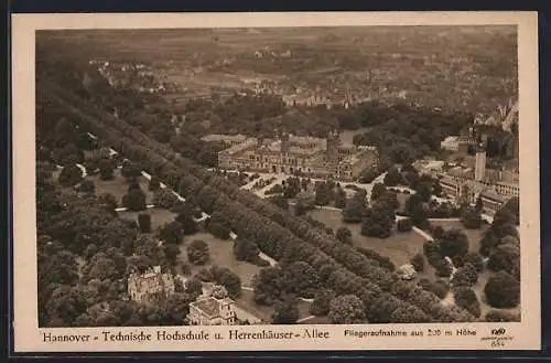 AK Hannover, Technische Hochschule, Fliegeraufnahme
