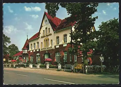 AK Gailhof, Strassenpartie am Gasthof Engelke