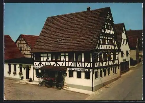 AK Mössingen /Tübingen, Gasthof zum Ochsen, Bes. Karl Schelling