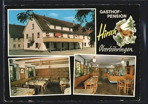 AK Oberböhringen üb. Geislingen, Gasthof und Pension Hirsch, Bes. Chr. Bosch